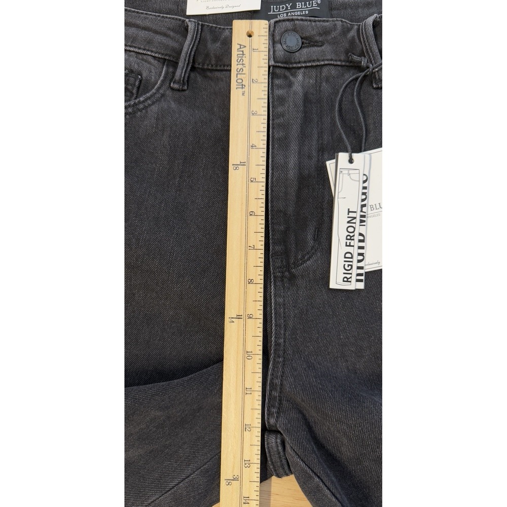 Judy Blue 90's Straight Jeans Women's 15/32 High Waist Rigid Front Stretch Back - Picture 9 of 11